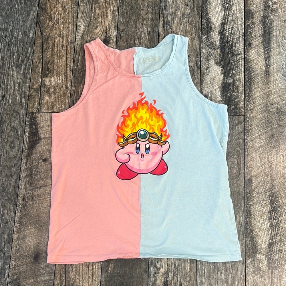 Kirby Fire split Tank Top